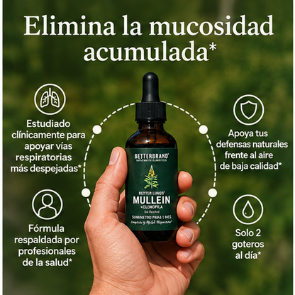 BETTERBRAND MULLEIN DETOX PULMONAR 60 ML