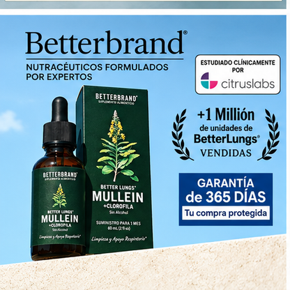 BETTERBRAND MULLEIN DETOX PULMONAR 60 ML